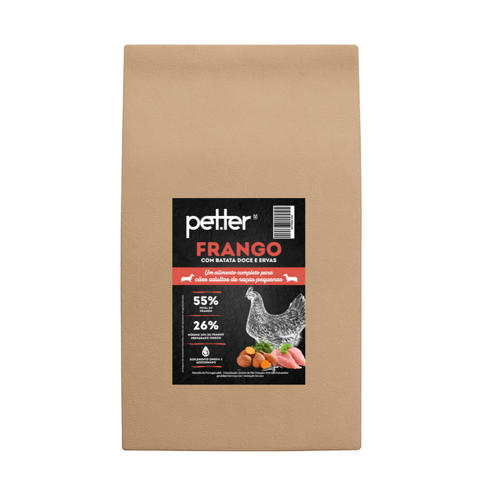 Adult Dog Small Breed Frango com Batata Doce e Ervas Sem Cereais BY PETTER