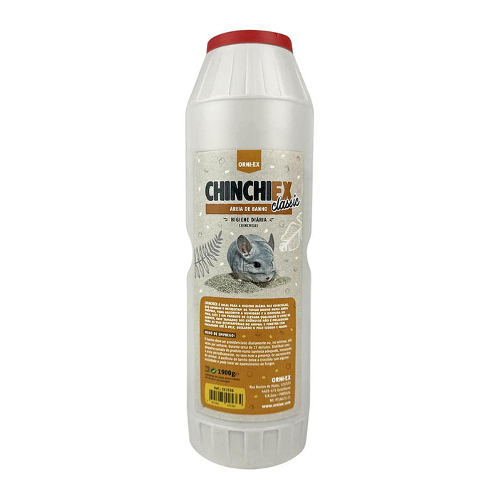 Chinchiex Banho Classic – areia de banho para chinchilas 1,9 kg