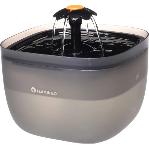 Flamingo Fonte Automática Flowie 2 L para Gatos e Cães – Preta