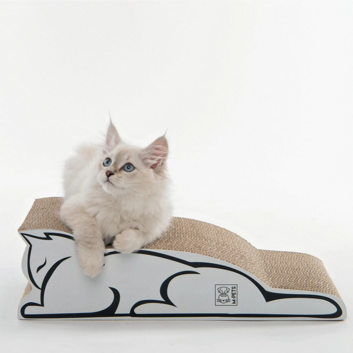 M-Pets Arranhador de Cartão Baltimore Branco – 45 × 19,5 × 13 cm