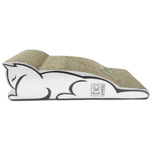 M-Pets Arranhador de Cartão Baltimore Branco – 45 × 19,5 × 13 cm