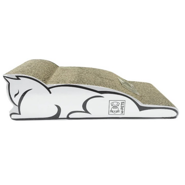 M-Pets Arranhador de Cartão Baltimore Branco – 45 × 19,5 × 13 cm