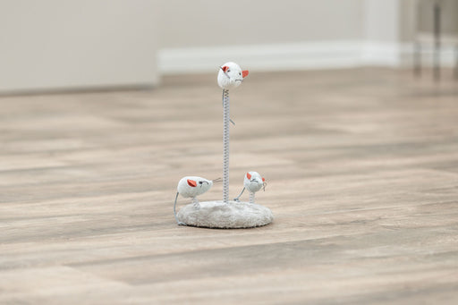 Família de ratos de peluche com base e molas para gatos Trixie ø 15 × 22 cm – imagem 2