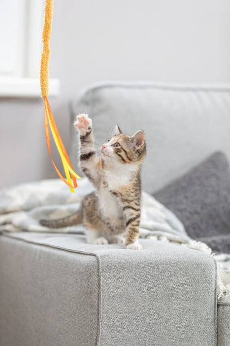 Bastão em madeira com franjas para gatos Trixie 40 cm – imagem 3