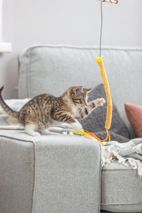 Bastão em madeira com franjas para gatos Trixie 40 cm – imagem 4
