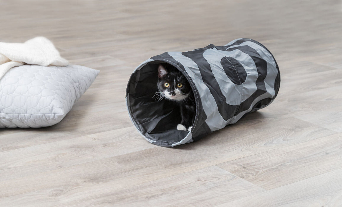 Túnel de brincar com película que restolha para gatos Trixie – imagem 4
