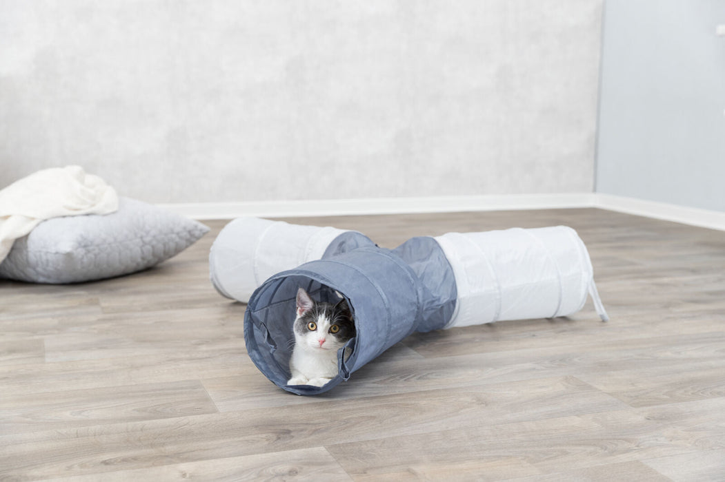 Túnel de brincar em nylon com 4 entradas para gatos Trixie 3 × ø 22 × 50 cm – imagem 5