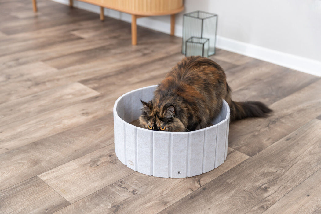 Arranhador em cartão com rebordo em feltro para gatos Trixie ø 38 × 16 cm – imagem 4