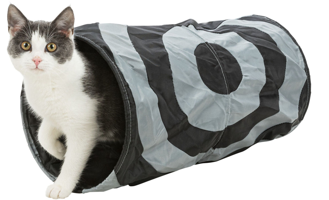 Túnel de brincar com película que restolha para gatos Trixie