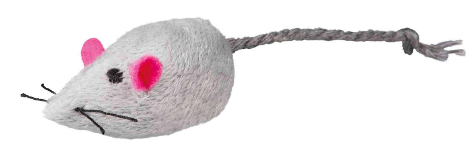 Ratinhos de peluche com guizo e catnip para gatos Trixie 5 cm