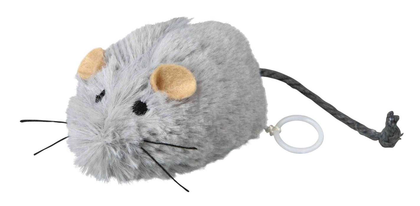 Rato que treme de dar corda para gatos Trixie 8 cm