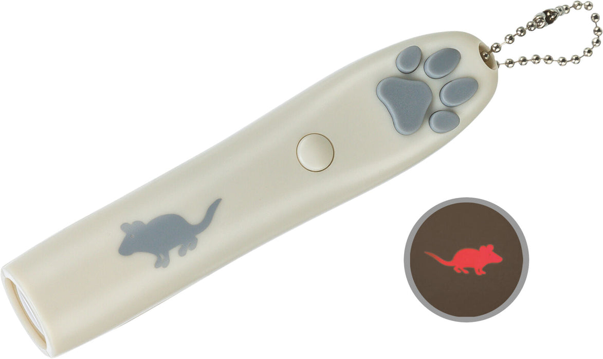 Ponteiro LED Catch the Light com rato para gatos Trixie 11 cm