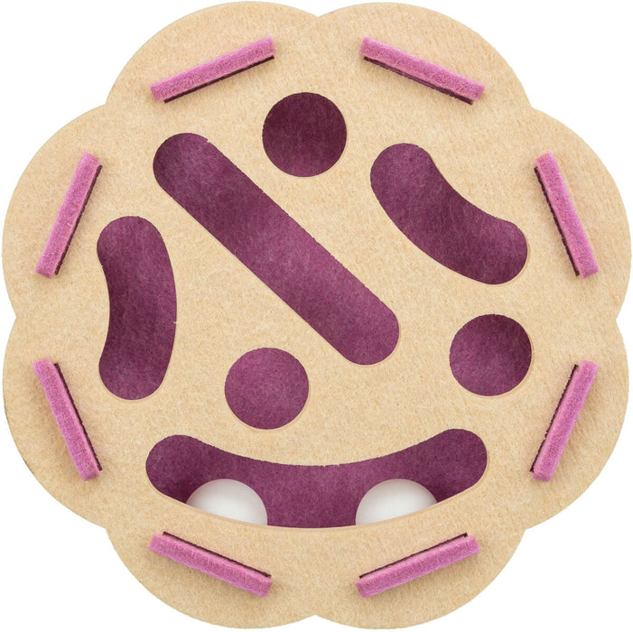 Jogo Hole'n'Roll Flower em feltro com bolas para gatos Trixie ø 30 × 7,5 cm – imagem 2