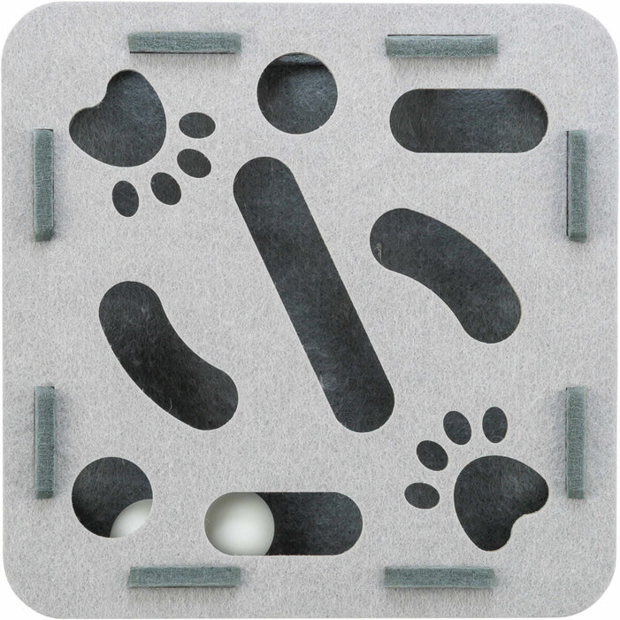 Jogo Hole'n'Roll Box em feltro com bolas para gatos Trixie 30 × 7,5 cm – imagem 3