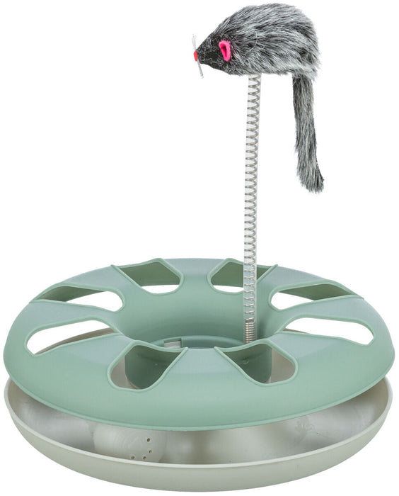 Carrossel Crazy Circle com rato de peluche para gatos Trixie ø 24 × 29 cm