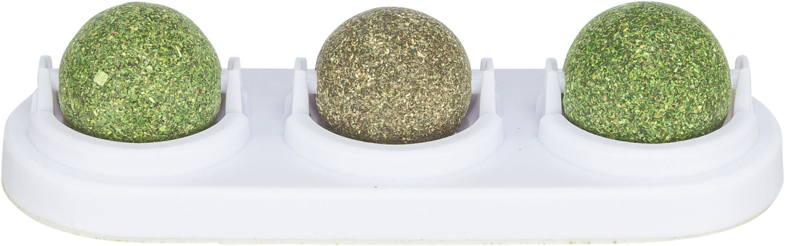 Suporte com 3 bolas de catnip e matatabi para gatos Trixie ø 5 cm