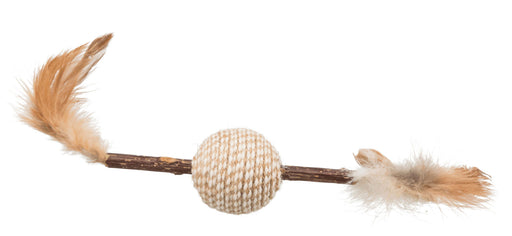 Brinquedo de matatabi com penas e bola para gatos Trixie 20 cm – imagem 2