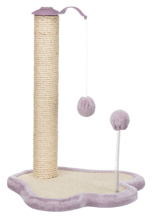 Poste arranhador para gatos Trixie 50 cm – natural/lilás