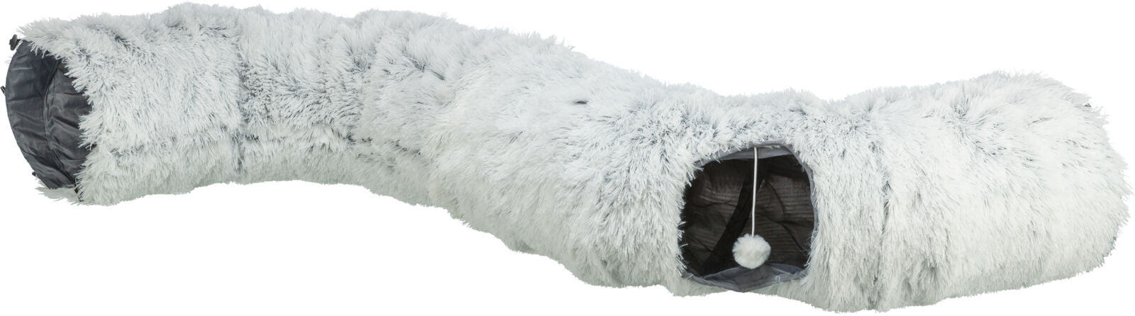 Túnel de brincar Harvey com zona de descanso cinzento para gatos Trixie ø 25 × 160 cm – imagem 2