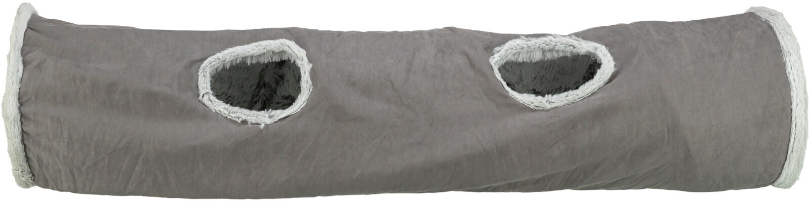 Túnel de brincar Harvey de peluche cinzento para gatos Trixie ø 27 × 116 cm – imagem 3