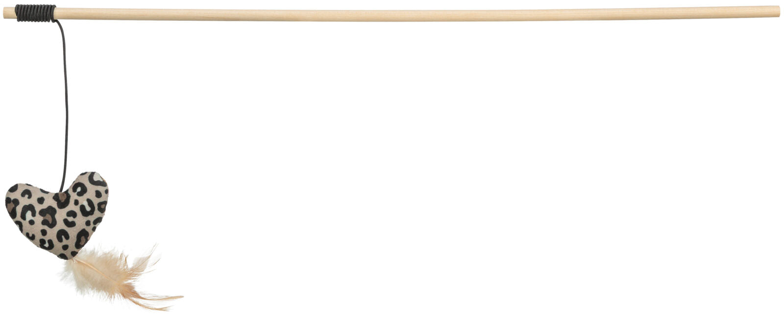 Bastão em madeira com coração de peluche e catnip para gatos Trixie 50 cm