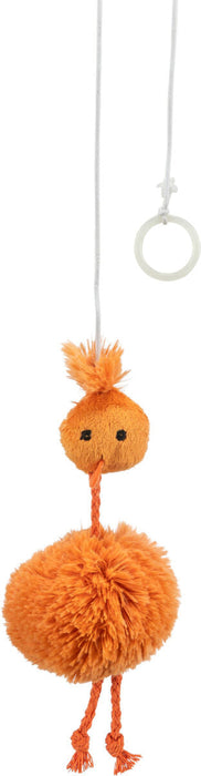 Galinha com elástico para pendurar para gatos Trixie 20 cm