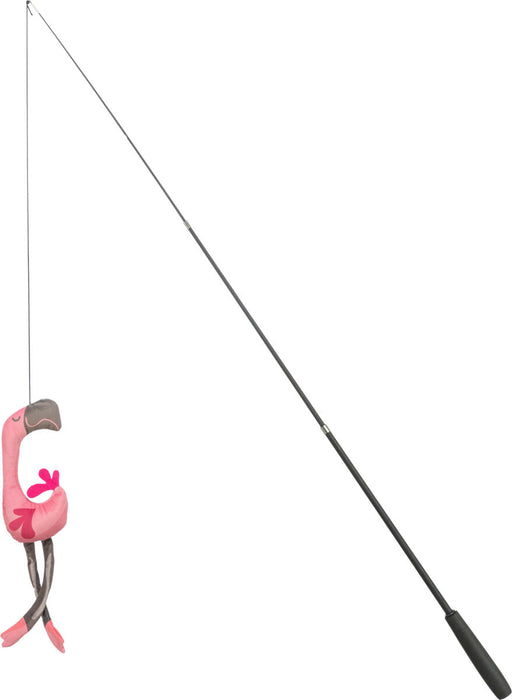Bastão telescópico em fibra de vidro com flamingo para gatos Trixie 42–106 cm – imagem 2