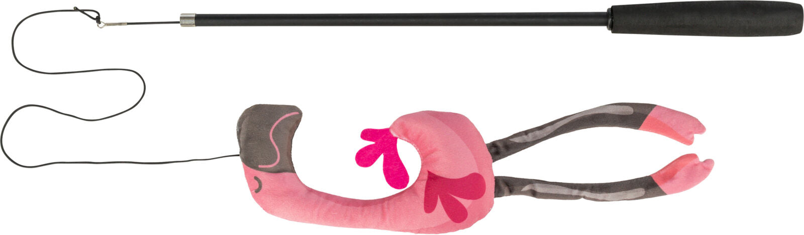 Bastão telescópico em fibra de vidro com flamingo para gatos Trixie 42–106 cm