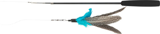 Bastão telescópico com 2 brinquedos intercambiáveis para gatos Trixie 40–98 cm