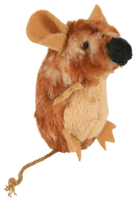 Ratinho de peluche com som para gatos Trixie 8 cm