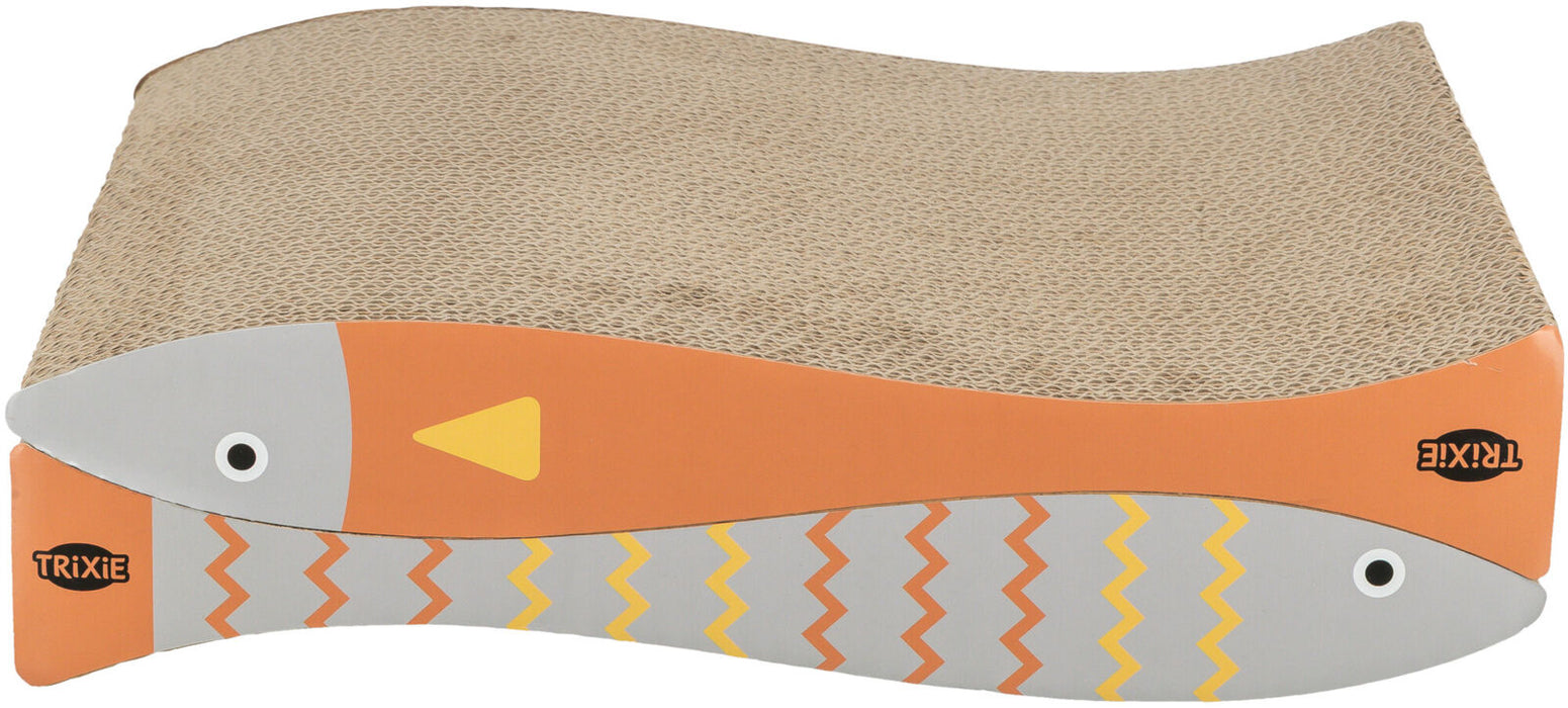 Arranhador em cartão Fisch para gatos Trixie 40 × 7,5 × 30 cm