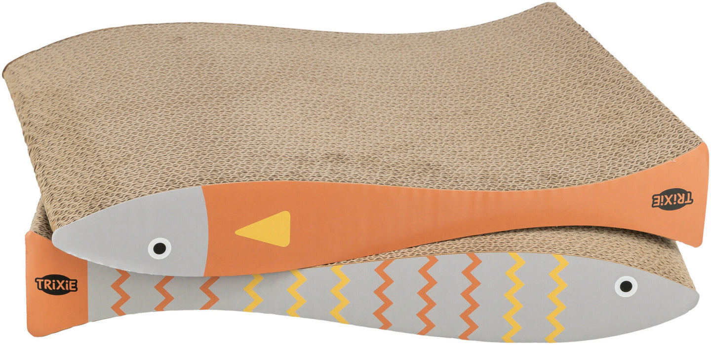 Arranhador em cartão Fisch para gatos Trixie 40 × 7,5 × 30 cm – imagem 2