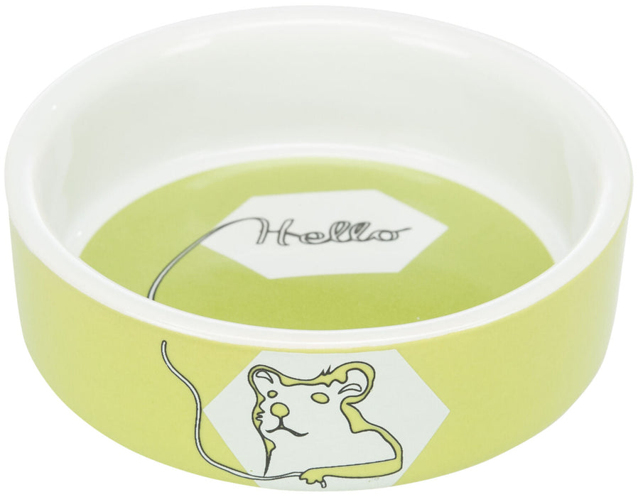 Gamela cerâmica Hello Comic para hamsters Trixie 90 ml