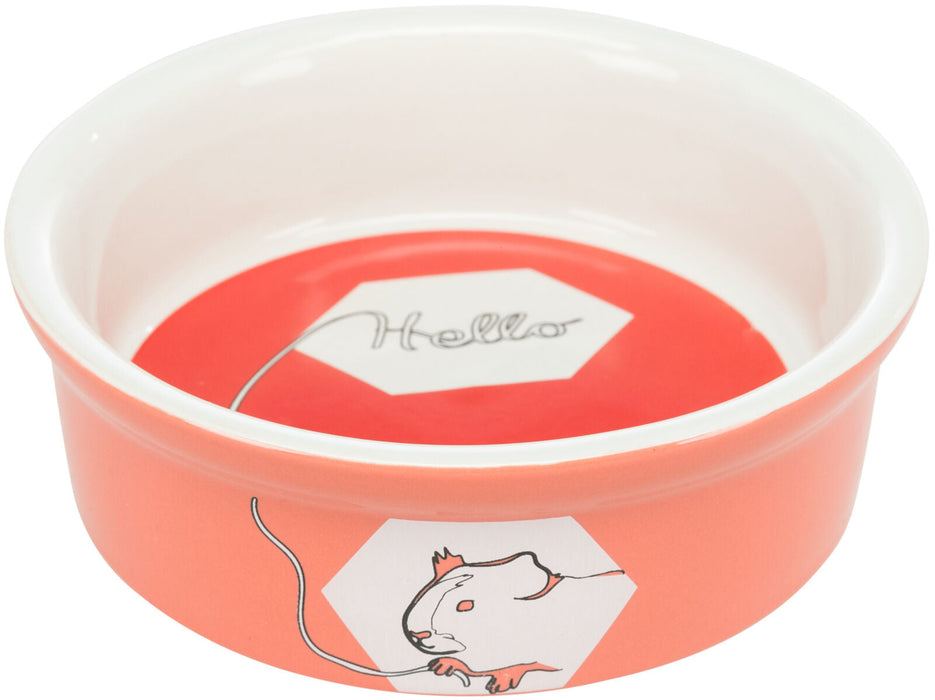 Gamela cerâmica Hello Comic para porquinhos-da-índia Trixie 240 ml – imagem 3