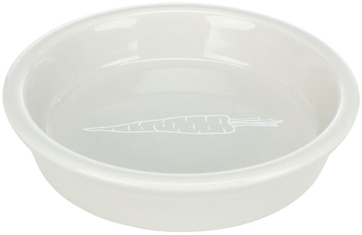 Gamela cerâmica com cenoura para coelhos Trixie 200 ml – cinzenta