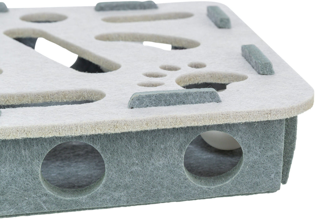 Jogo Hole'n'Roll Box em feltro com bolas para gatos Trixie 30 × 7,5 cm – imagem 4