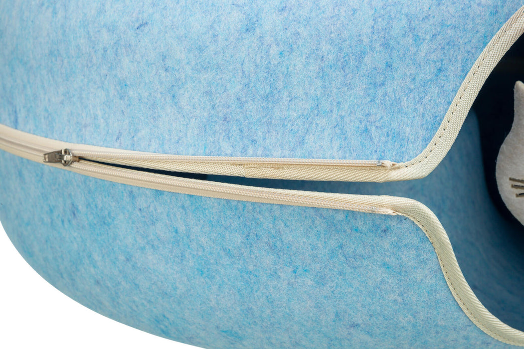 Túnel/nicho Donut em feltro com brinquedo para gatos Trixie ø 60 cm – imagem 5