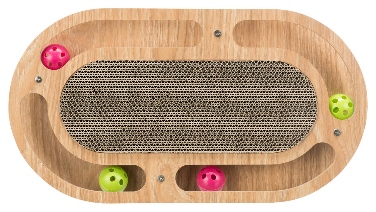 Arranhador em cartão com moldura de madeira para gatos Trixie 46 × 4 × 25 cm – imagem 2