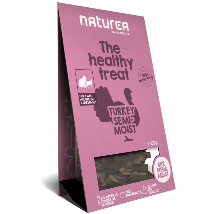Naturea The Healthy Treat Peru – Snack Semi-húmido para Gato 100 g