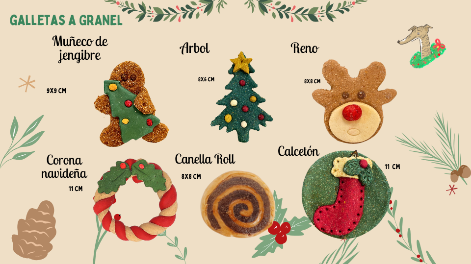 Biscoitos de Natal a Granel para cães