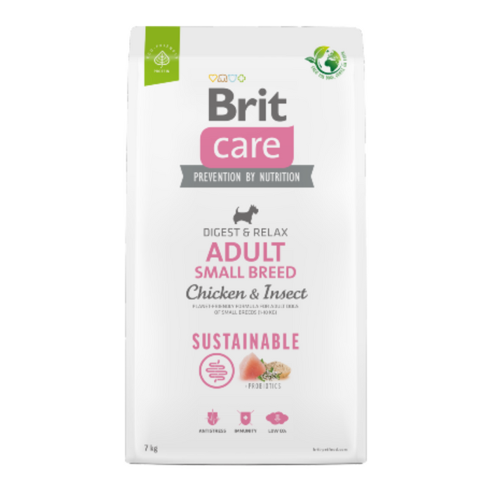 Brit Care Dog Sustainable Adult Small Breed Chicken & Insect (Digest & Relax)
