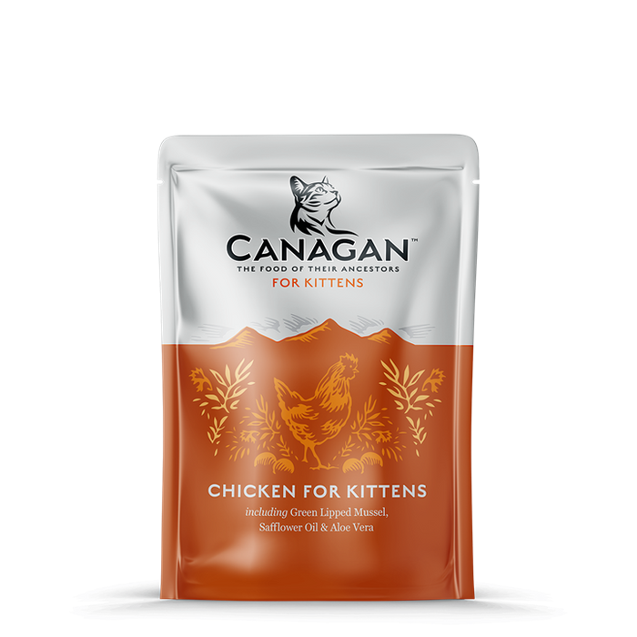 Canagan Chicken for Kittens – saqueta de patê para gatos 85 g – embalagem