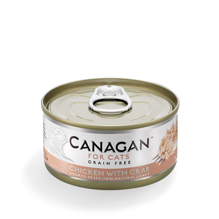 Canagan Chicken with Crab – lata para gatos 75 g – embalagem