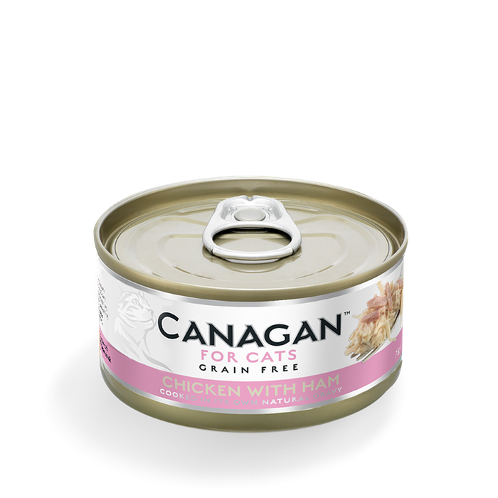 Canagan Chicken with Ham – lata para gatos 75 g – embalagem