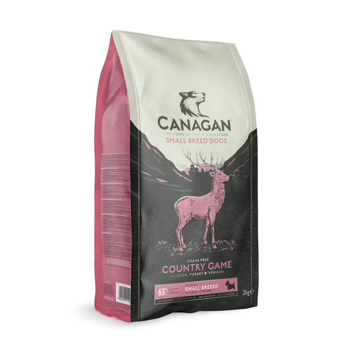 Canagan Country Game Raças Pequenas – ração seca sem cereais, embalagem