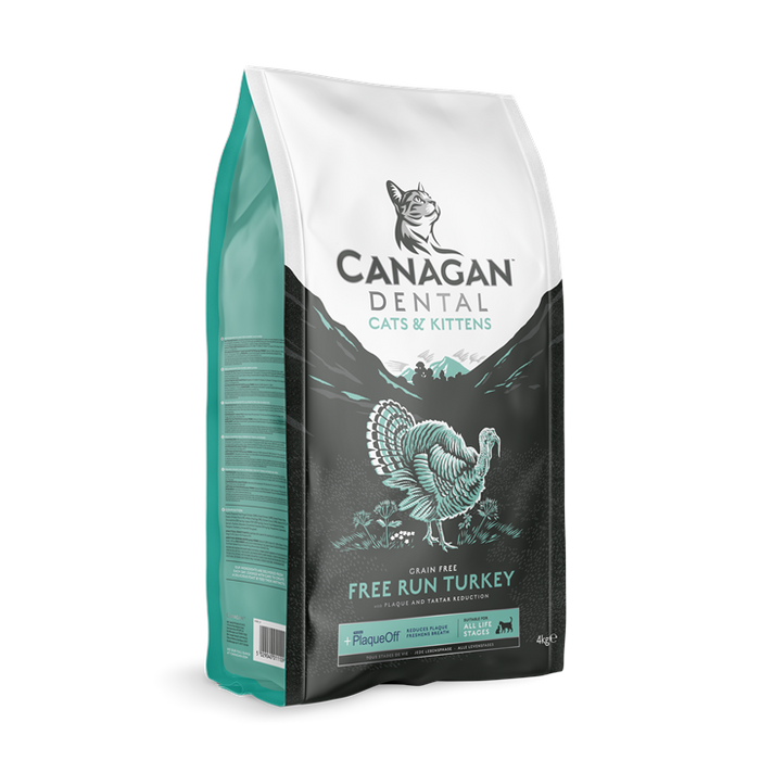 Canagan Dental Free Run Turkey – ração seca para gatos – embalagem