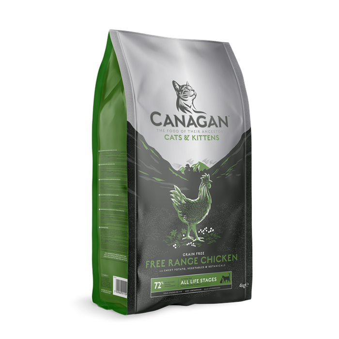 Canagan Free-Range Chicken – ração seca para gatos – embalagem