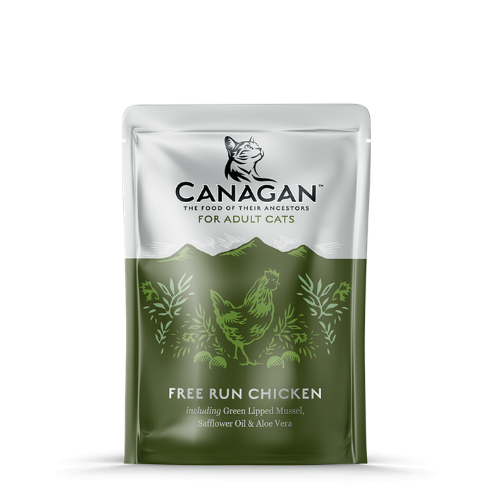 Canagan Free-Run Chicken – saqueta de patê para gatos 85 g – embalagem