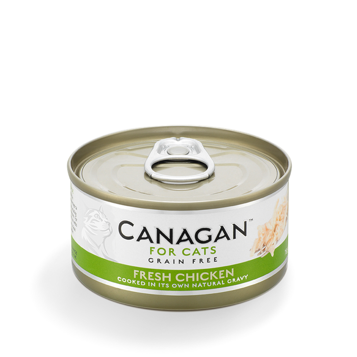Canagan Fresh Chicken – lata para gatos 75 g – embalagem