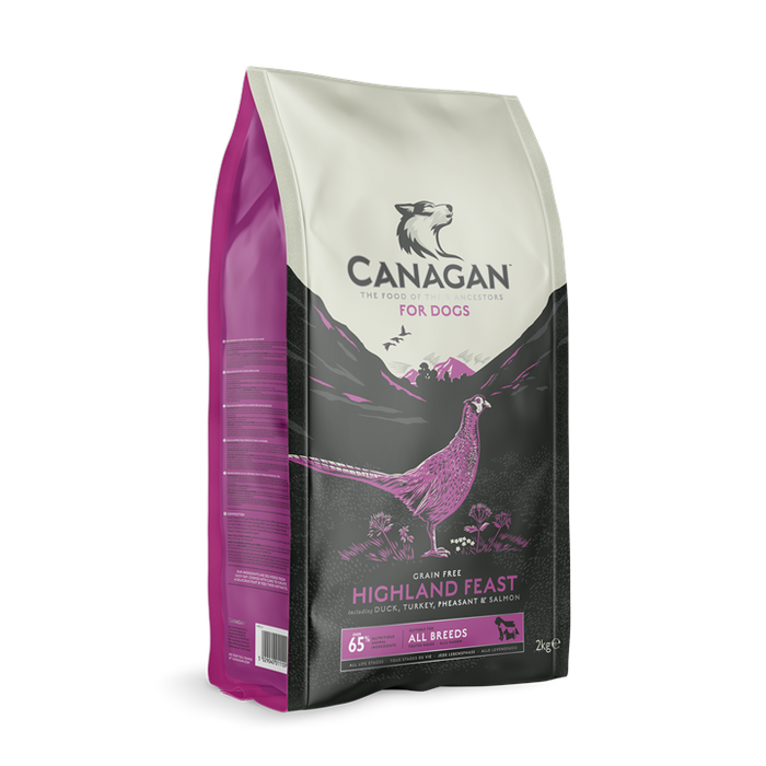 Canagan Highland Feast – ração seca para cães – embalagem